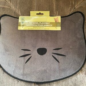 Cat pet bowl mat